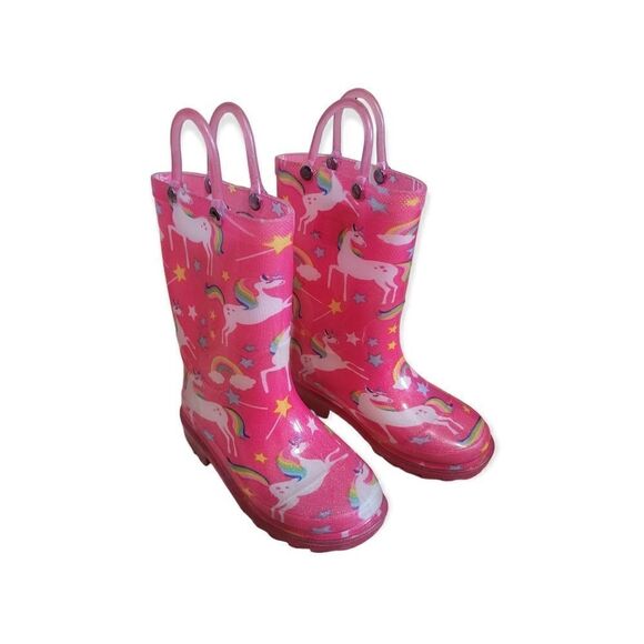 Cat & Jack light up unicorn rainboots - Picture 1 of 3